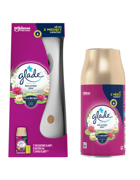 Automatyczny odświeżacz powietrza Glade® automatic spray Relaxing Zen + zapas 5000204073522