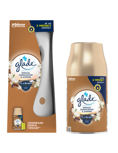 Automatyczny odświeżacz powietrza Glade® automatic spray - Sensual Sandalwood & Jasmine + zapas - Odświeżacze automatyczne