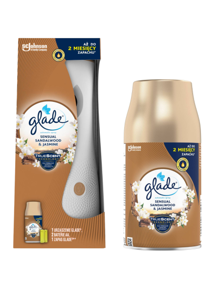 Automatyczny odświeżacz powietrza Glade® automatic spray - Sensual Sandalwood & Jasmine + zapas 5000204073232