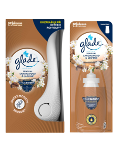 Automatyczny odświeżacz powietrza Glade® sense & spray™ - Sensual Sandalwood & Jasmine + zapas 5000204075236