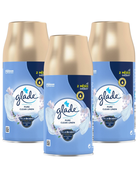 Zapas Glade® automatic spray - Pure Clean Linen, 3x269 ml 5000204862805