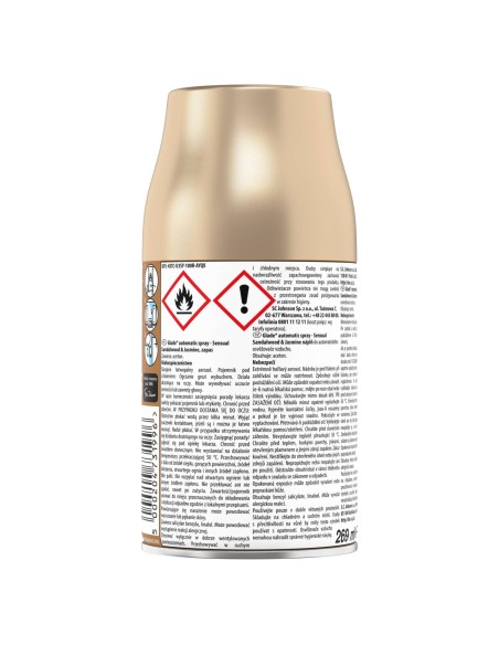 Zapas Glade® automatic spray - Sensual Sandalwood & Jasmine, 3x269 ml - Odświeżacze automatyczne Zapas Glade® automatic spray - Sensual Sandalwood & Jasmine, 3x269 ml 5000204731996 3
