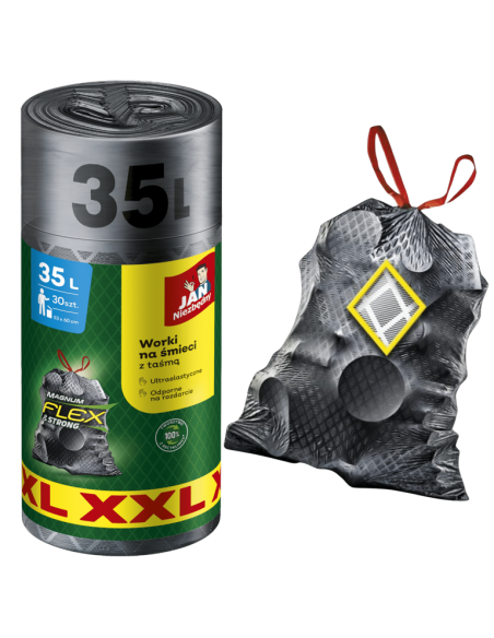 Elastyczne worki z taśmą Jan Niezbędny Magnum Flex XXL, 35 l 60 szt. 5900536353470 2