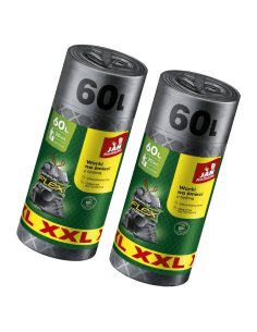 Mocne elastyczne worki na śmieci Jan Niezbędny Magnum Flex XXL, 60 l 40 szt. 5900536353487