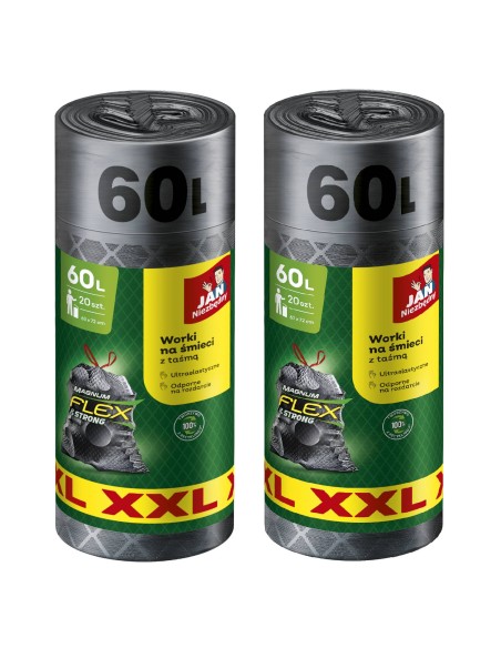 Mocne elastyczne worki na śmieci Jan Niezbędny Magnum Flex XXL, 60 l 40 szt. 5900536353487 4