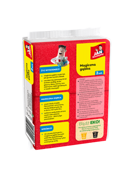 Magiczna gąbka mega zestaw Jan Niezbędny, 15x dwupak - 30 gąbek 5900536235417 2