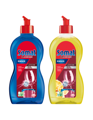 Zestaw nabłyszczacz do naczyń  SOMAT Rinser 2in1 500ml + SOMAT Rinser 2in1 500ml Lemon 500ml 9000101072990