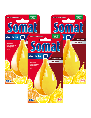 Neutralizator zapachu do zmywarki SOMAT deo Lemon 3x17 g - Środki do czyszczenia zmywarki