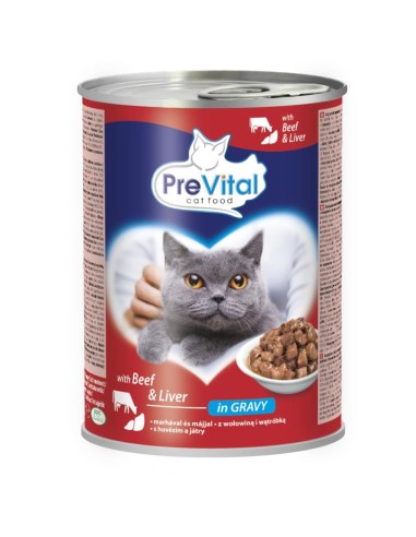 Mokra karma dla kotów dorosłych mix smaków PreVital 12x 415 g 5999566111815 2