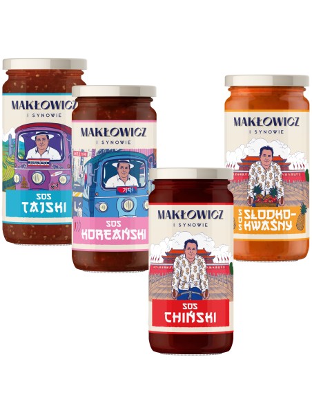 Azjatyckie sosy zestaw Makłowicz i Synowie, 4x 400 g 5905644030480