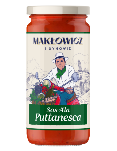 Włoskie sosy zestaw - Makłowicz i Synowie, 4x 400 g 5905644030510 5