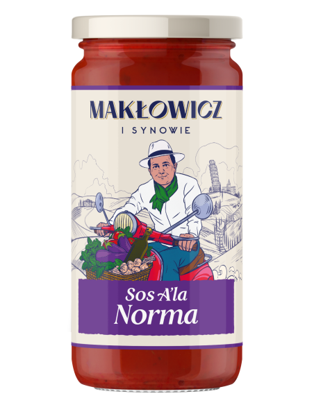 Zestaw na włoski obiad Makłowicz i Synowie: sosy 4x 400 g z + 2x 400 g makaron spaghetti i fettuccine 5905644030527 4