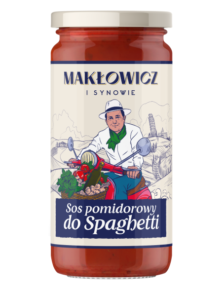 Zestaw na włoski obiad Makłowicz i Synowie: 2x 400 g sos włoski + 2x400 g makaron spaghetti i penne 5905644030510 5