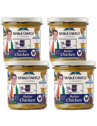 Hinduskie dania gotowe Makłowicz i Synowie 4x Butter Chicken 330 g - Dania gotowe