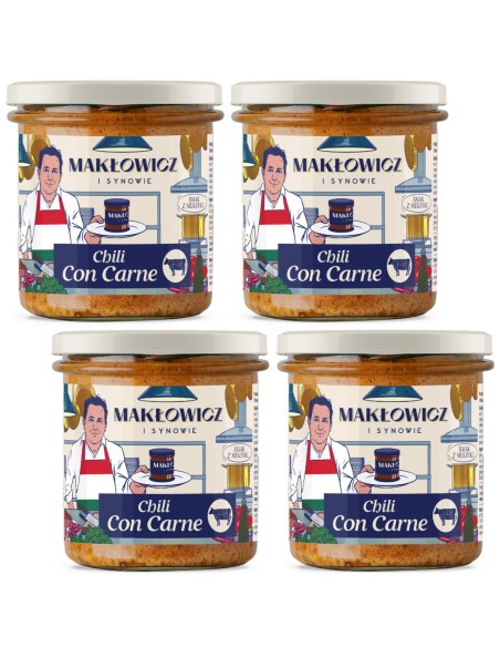 Meksykańskie dania gotowe Makłowicz i Synowie, 4x Chili Con Carne 330 g 5905644030268