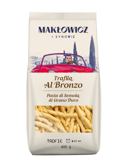 Zestaw makaronów z semoliny z pszenicy durum Makłowicz i Synowie, 5x 400 g - Makarony Zestaw makaronów z semoliny z pszenicy durum Makłowicz i Synowie, 5x 400 g 5905644030220 6