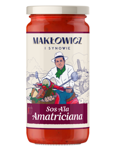 Duży zestaw sosów Makłowicz i Synowie 3x Sos Spaghetti + 3x Sos A'la Amatriciana 5905644030367 3