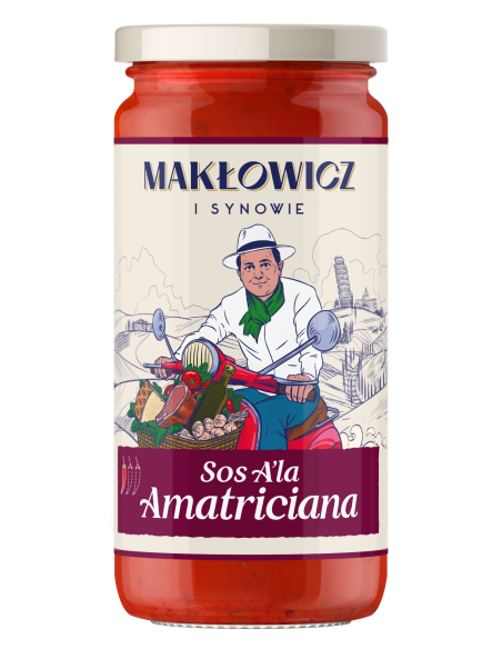 Duży zestaw sosów Makłowicz i Synowie 3x Sos Spaghetti + 3x Sos A'la Amatriciana 5905644030367 3