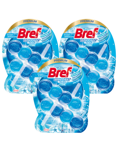 Odświeżająca zawieszka do WC BREF Brilliant Gel Ocean Arktyczny, 6x42 g 9000101509397