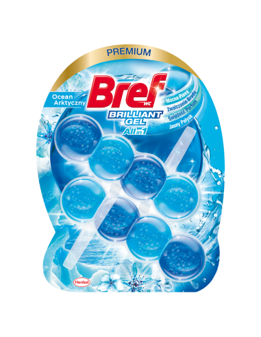 Odświeżająca zawieszka do WC BREF Brilliant Gel Ocean Arktyczny, 6x42 g 9000101509397 2