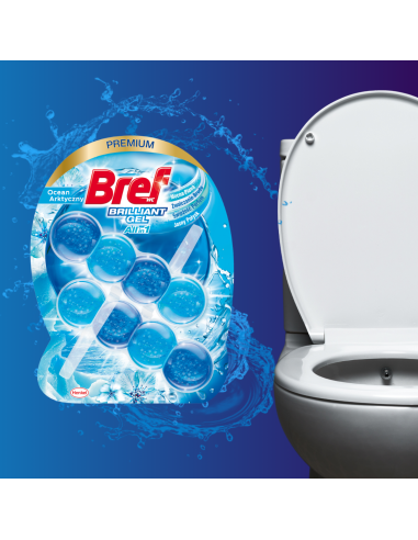 Odświeżająca zawieszka do WC BREF Brilliant Gel Ocean Arktyczny, 6x42 g 9000101509397 3