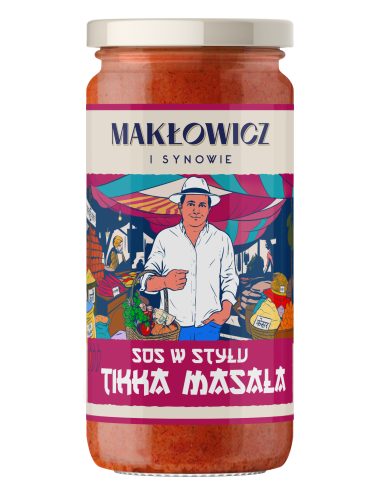 Pomidorowo-jogurtowy sos w stylu Tikka Masala Makłowicz i Synowie 400 g - Sosy