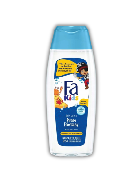Łagodny żel pod prysznic i szampon dla chłopców Fa Kids Pirate 400ml - Mydła i płyny do kąpieli dla dzieci Łagodny żel pod prysznic i szampon dla chłopców Fa Kids Pirate 400ml 9000101686265 2