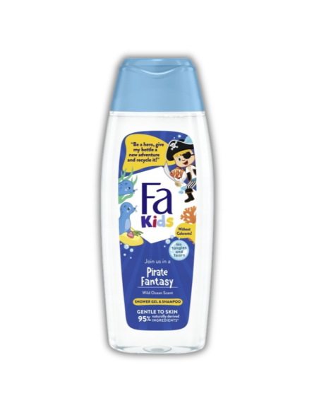 Łagodny żel pod prysznic i szampon dla chłopców Fa Kids Pirate 400ml - Mydła i płyny do kąpieli dla dzieci Łagodny żel pod prysznic i szampon dla chłopców Fa Kids Pirate 400ml 9000101686265 3