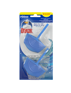 Odświeżające zawieszki do toalet barwiące wodę na niebiesko Duck Aqua Blue 4w1 2x36g 5000204323719