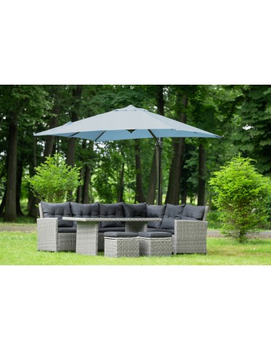 Duży parasol ogrodowy z wysięgnikiem bocznym stelażem MEVEN 250x250 cm 5902490786639 4