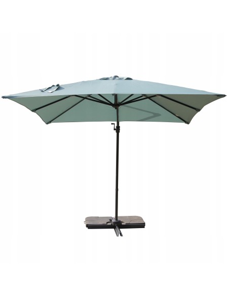 Duży parasol ogrodowy z wysięgnikiem bocznym stelażem MEVEN 250x250 cm 5902490786639 5