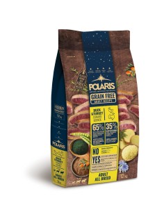 Sucha karma kaczką i indykiem dla dorosłych psów wszystkich ras Polaris 12 kg 5999566110528 2