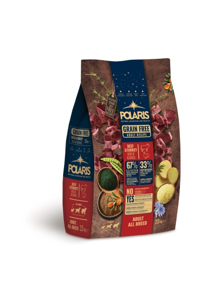 Sucha karma z wołowiną i indykiem dla dorosłych psów wszystkich ras Polaris 2,5 kg - Sucha karma dla psa Sucha karma z wołowiną i indykiem dla dorosłych psów wszystkich ras Polaris 2,5 kg 5999566110542 2