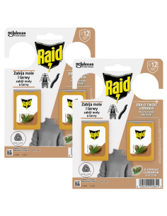Żelowe zawieszki przeciw molom o zapachu cedrowym Raid 2x2 szt. 4000290902844