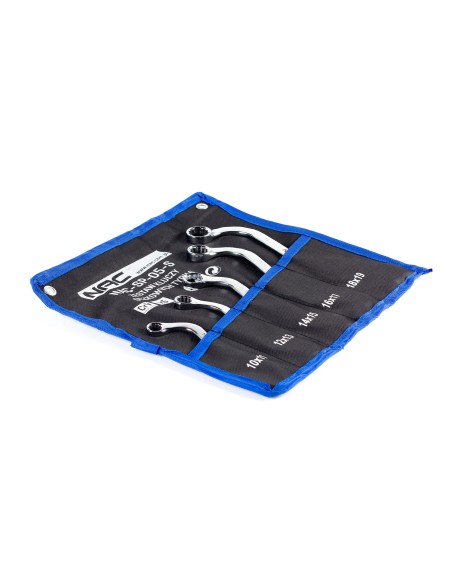 Zestaw 5 kluczy oczkowych typu "S" w etui NAC-SP-05-S 5905842511798 5