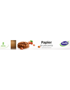 Silikonowany papier do pieczenia Stella 8m 5903936000395 2