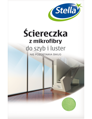 Ściereczka z mikrofibry do czyszczenia szyb i luster Stella 30 cm x 40 cm 5903936005710 2