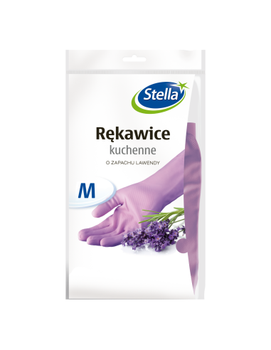 Lawendowe rękawice kuchenne Stella rozmiar M 5903936000340