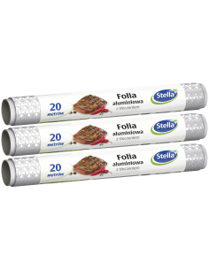 3x Tłoczona folia aluminiowa Stella 20 m 5903936000210