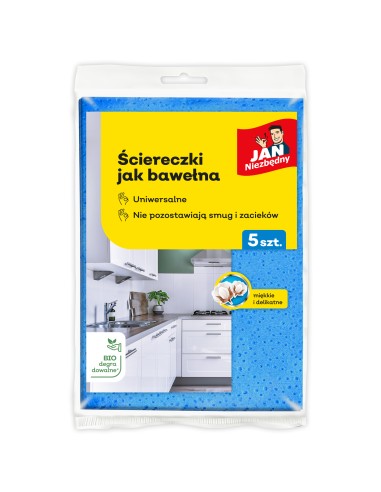 Ściereczki do domu delikatne uniwersalne jak bawełna 5szt Jan Niezbędny 5900536267708