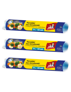 Torebki z klipsami na mrożonki 3l 150szt Jan Niezbędny 5900536266688