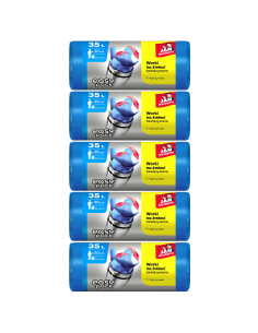 Worki zawiązywane do śmieci 35l - 5 rolek Jan Niezbędny Easy-Pack 5900536232331
