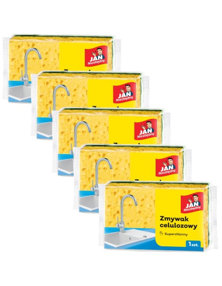 Zmywak celulozowy superchłonny uniwersalny  5szt Jan Niezbędny 5900536230429