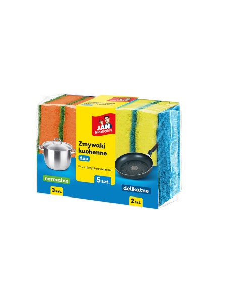 Zestaw zmywaków kuchennych  uniwersalnych 15 szt Jan Niezbędny Duo 5900536284934 2