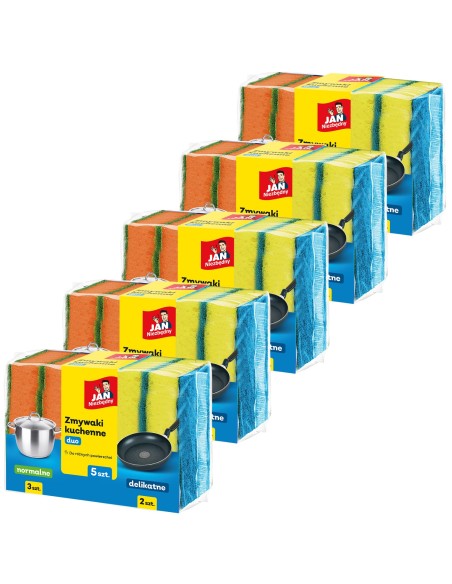 Uniwersalne zmywaki kuchenne 25szt Jan Niezbędny Duo 5900536284934