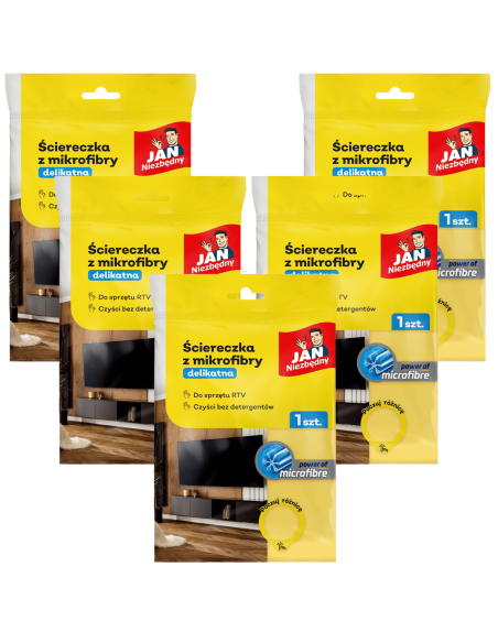 Ściereczka do urządzeń RTV z mikrofibry 5szt Jan Niezbędny 5900536284231