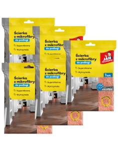 Ścierka do mycia podłogi mikrofibra 45 x 55 cm 5 szt. Jan Niezbędny 5900536235653