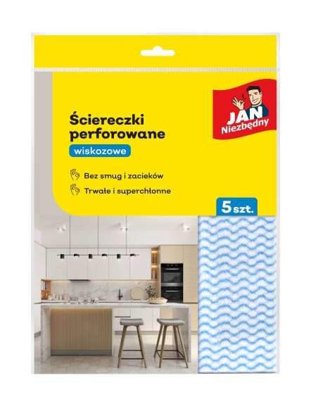 Ściereczki z wiskozy perforowane 25szt Jan Niezbędny 5900536230368 3