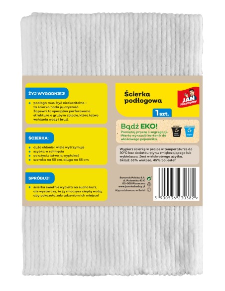 Ścierka do podłogi bawełniana 50x60cm 1szt Jan Niezbędny 5900536230382 2