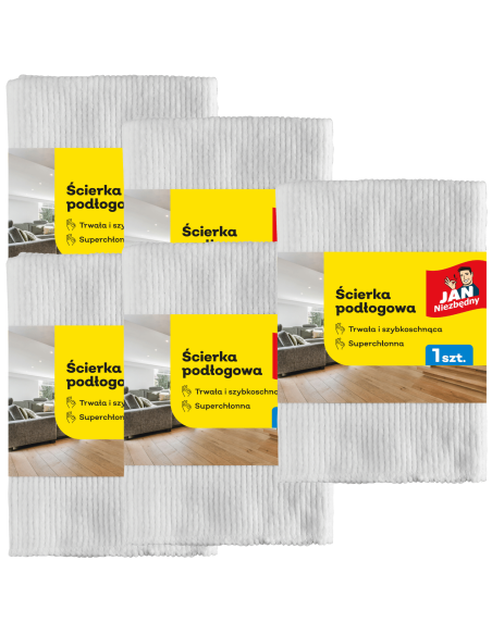 Ścierka bawełniana do podłogi bawełniana 50x60cm 5szt Jan Niezbędny 5900536230382